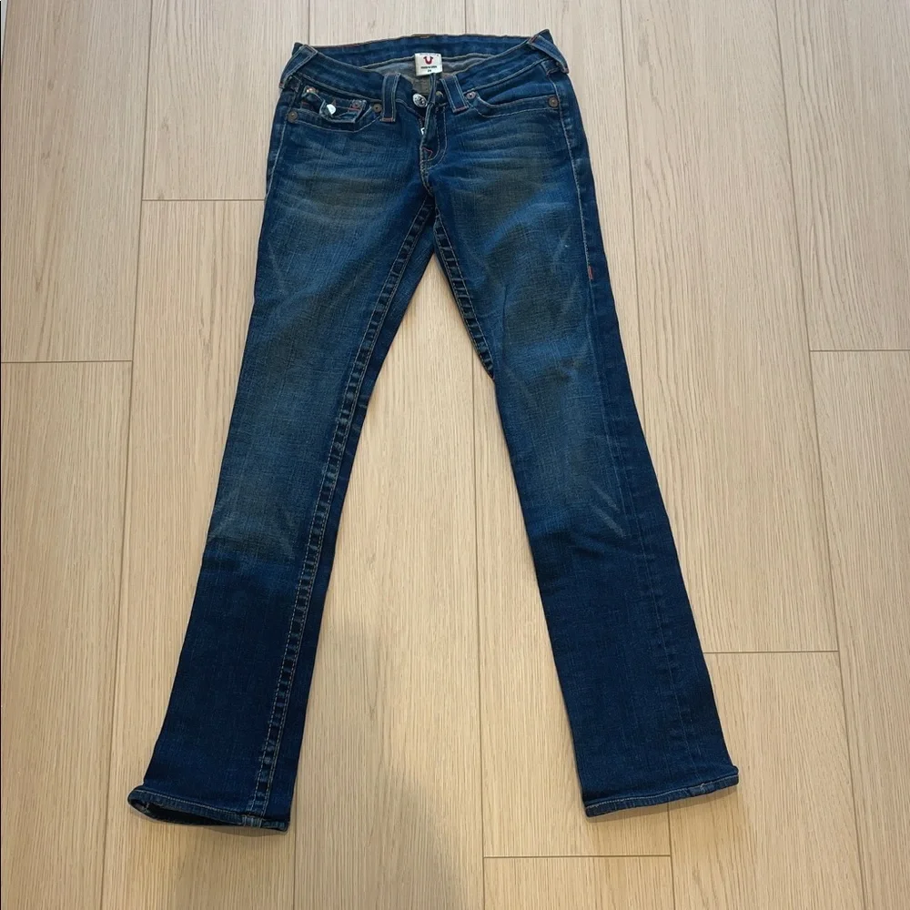 True Religion Dark Blue Boot Cut Jeans - Picture 1 of 5